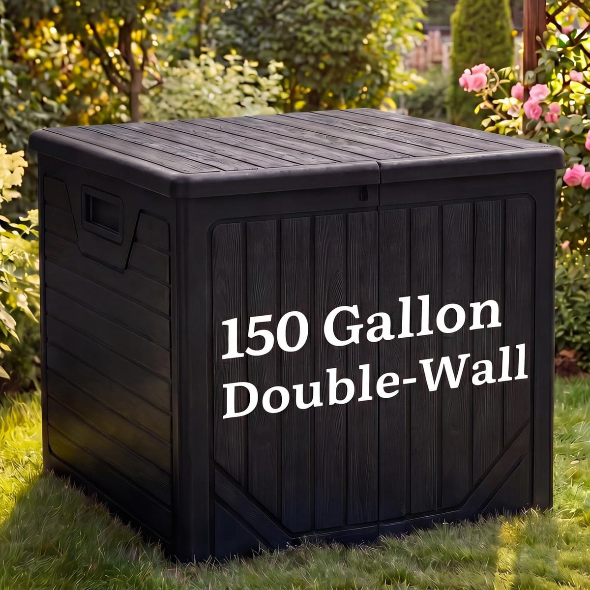 yitahome 150 gallon large outdoor storage box w/double, main product view