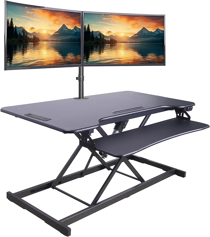 Rocelco 46" Electric Standing Desk Converter - Image 2