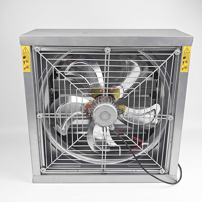 GRELWT 24" Wall Mounted Exhaust Fan -Automatic Shutter - Image 4