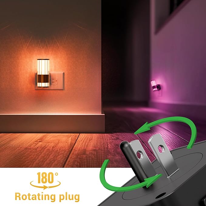 L LOHAS LED Night Light, Night Lights Plug into Wall, 10-Color RGB Change - Image 5