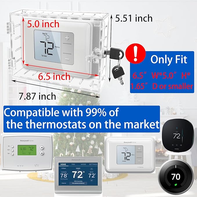 Young Dance 2PCS Large Thermostat Lock Box Cover - Image 2