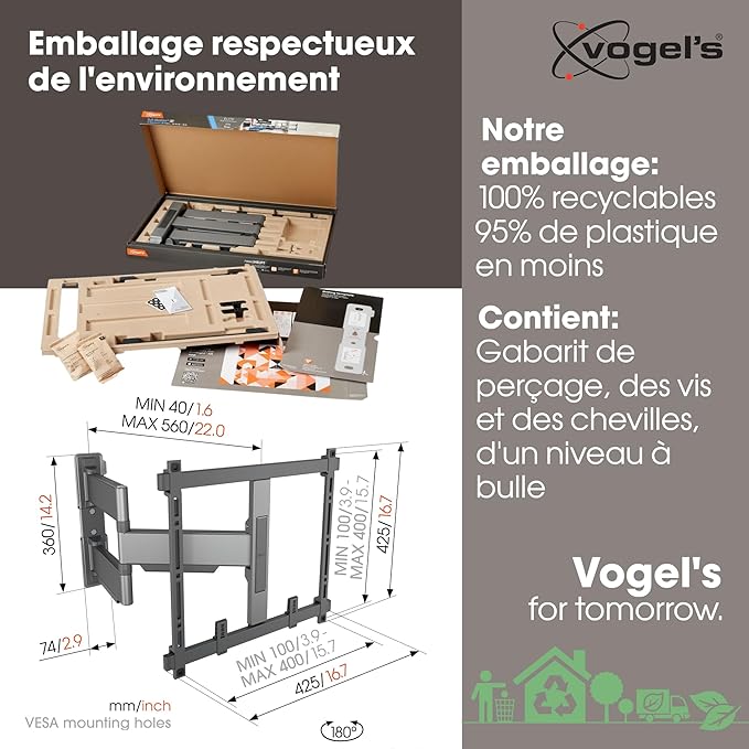 Vogel's TVM 5445 Full-Motion Ultra-Thin TV Wall Bracket - Image 4