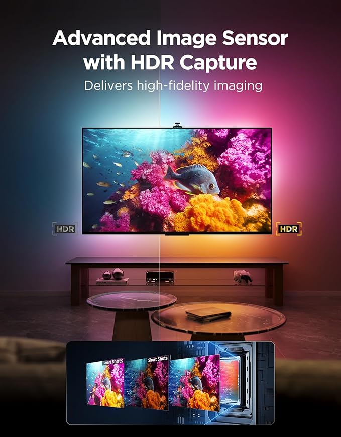 Govee TV Backlight 3 Pro with HDR Triple Camera, 16.4ft 5-in-1 RGBWWIC LED - Image 2