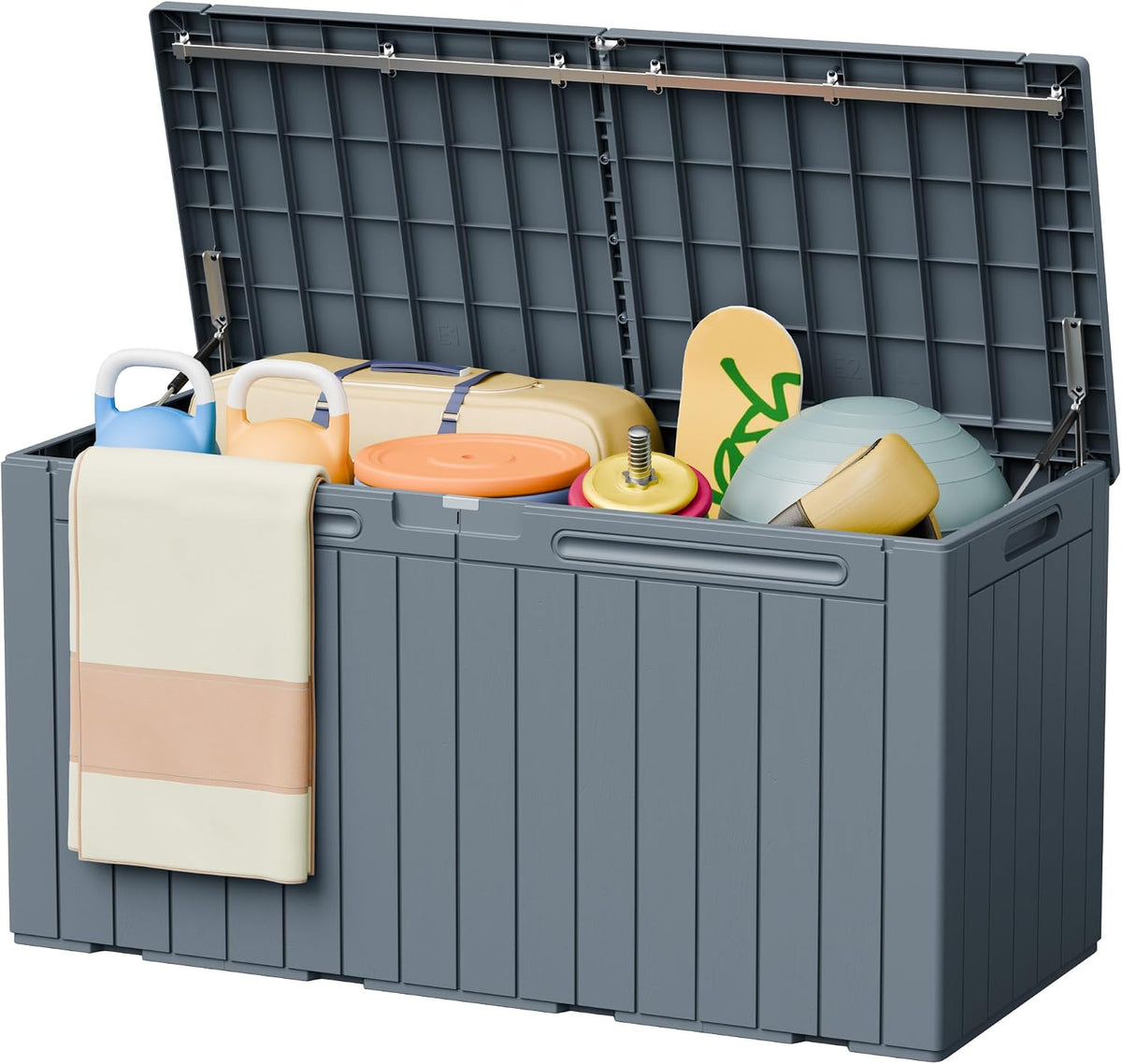 greesum 110 gallon outdoor storage box, all-weather solution, main product view