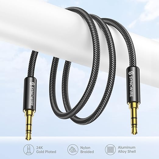 Syncwire Long Aux Cable 6.5Ft- Auxiliary Audio Cable - Image 4