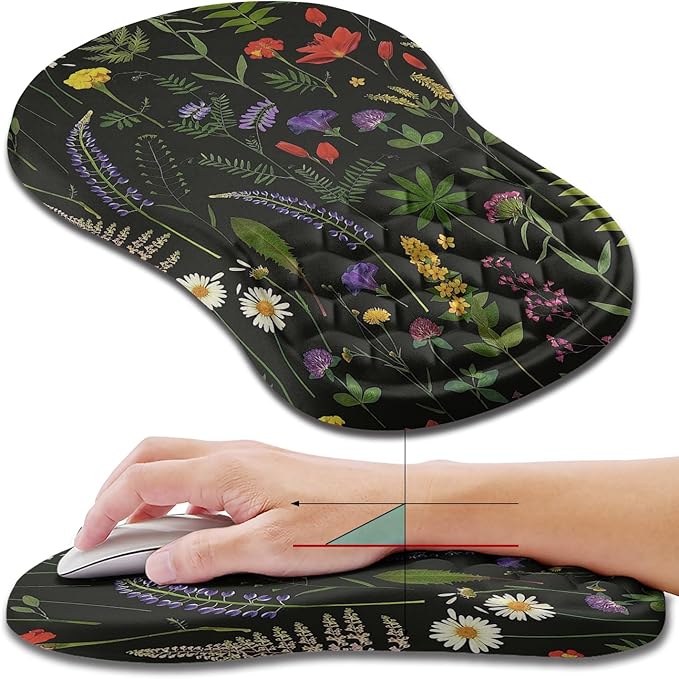 Hokafenle Ergonomic Mouse Pad Wrist Support, Wrist Rest Mousepad by Hokafenle