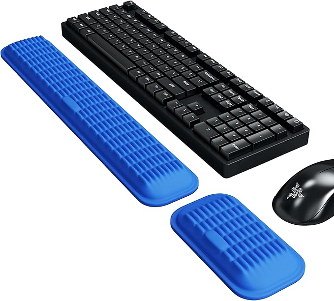MEKASS Ergonomic Wrist Rest for Keyboard and Mouse, Soft Memory Foam Keyboard by Mekass