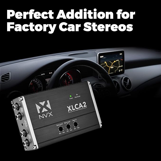 NVX XLCA2 X-Series 2-Channel Line Out Converter Digital Bass Enhancer - Image 2