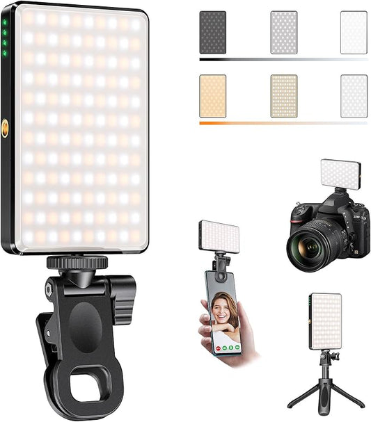 SEAEYES 120 LED Video Light, Portable USB Photo Light Dimmable 2500-9000K CRI by SEAEYES