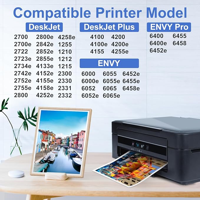 67XL Black Ink Cartridge for HP Ink 67 Replacement HP 67 Black Ink Cartridge - Image 3
