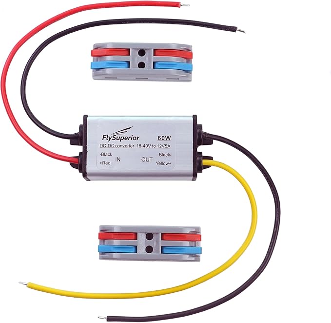 FlySuperior DC 24V/36V to 12V Step Down Converter Reducer Regulator, 60W Power by Unknown