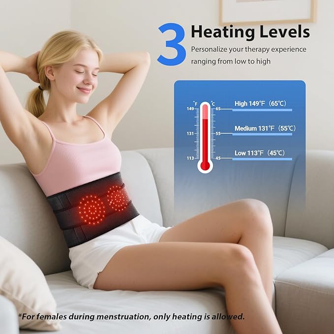 Lower Back Massager with Heat, Heating Pad - Image 3