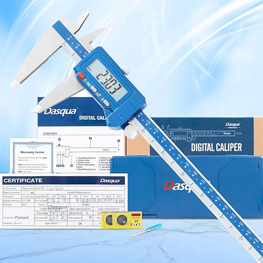 Dasqua Digital Caliper 12", IP54 Stainless Steel Water Resistant Caliper - Image 7