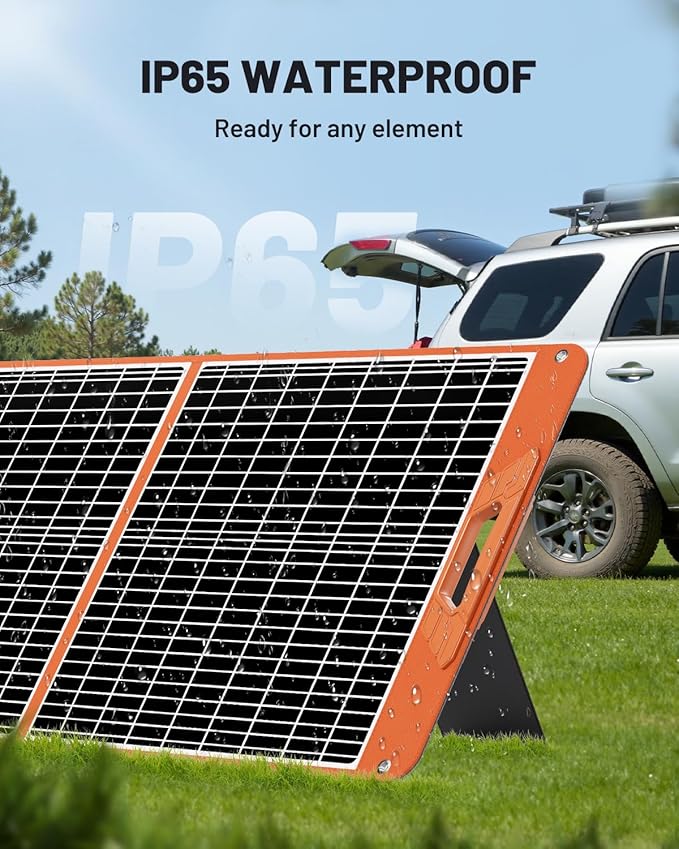 SOLUPUP 60W Portable Solar Panel, IP65 Waterproof Foldable Solar Panels - Image 6