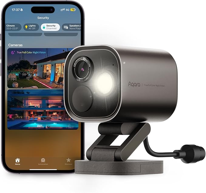 Aqara 4MP Camera Hub G5 Pro PoE, True Color Night Vision Security Camera Outdoor by Aqara