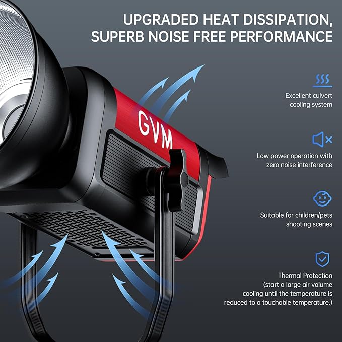 GVM 300W Photography Lighting Bi-Color Video Light - Image 3