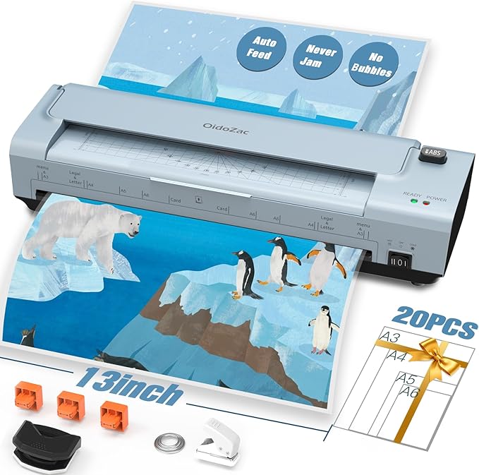 OidoZac 13 Inch Laminator Machine by OidoZac-NewHouseholdSupplier