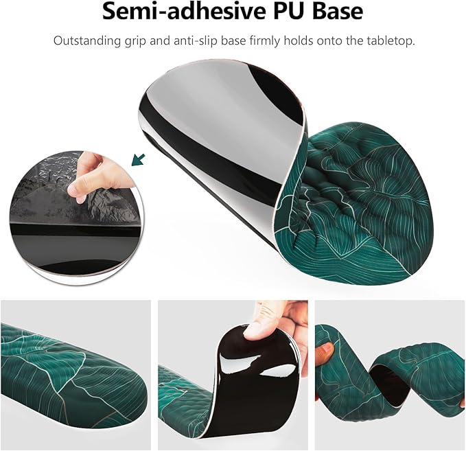 Mouse Pad Wrist Support, Laokiiy 2 in1 Keyboard Wrist Rest+ Ergonomic Mouse Pad - Image 4