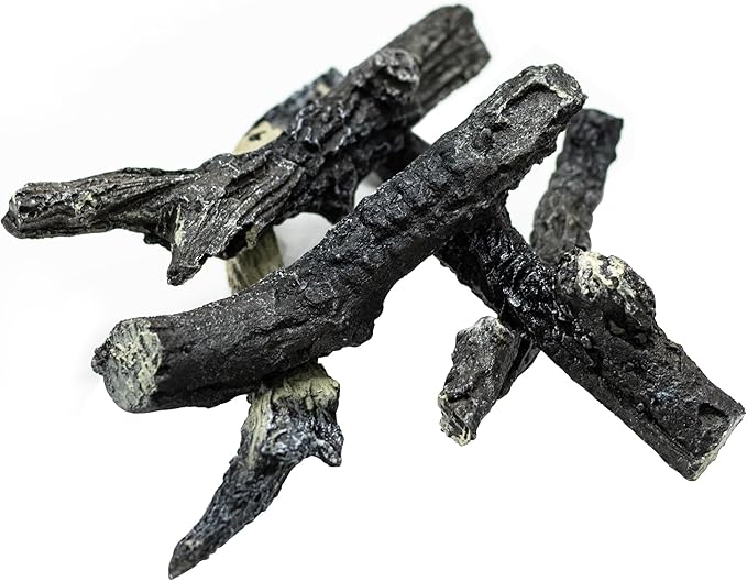 Electric Fireplace Logs, Realistic Synthetic Resin Log Decoration by Dreamflame