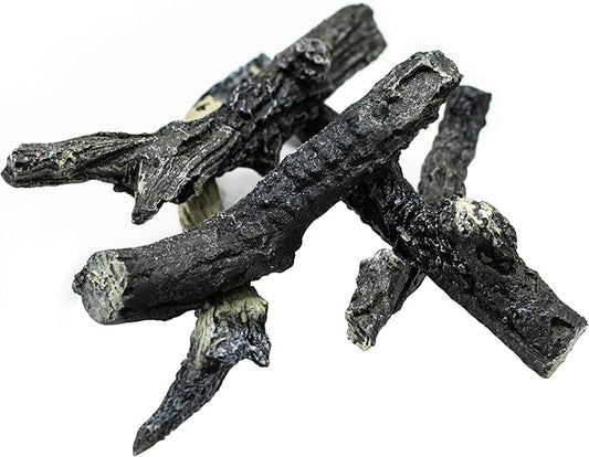 Electric Fireplace Logs, Realistic Synthetic Resin Log Decoration by Dreamflame