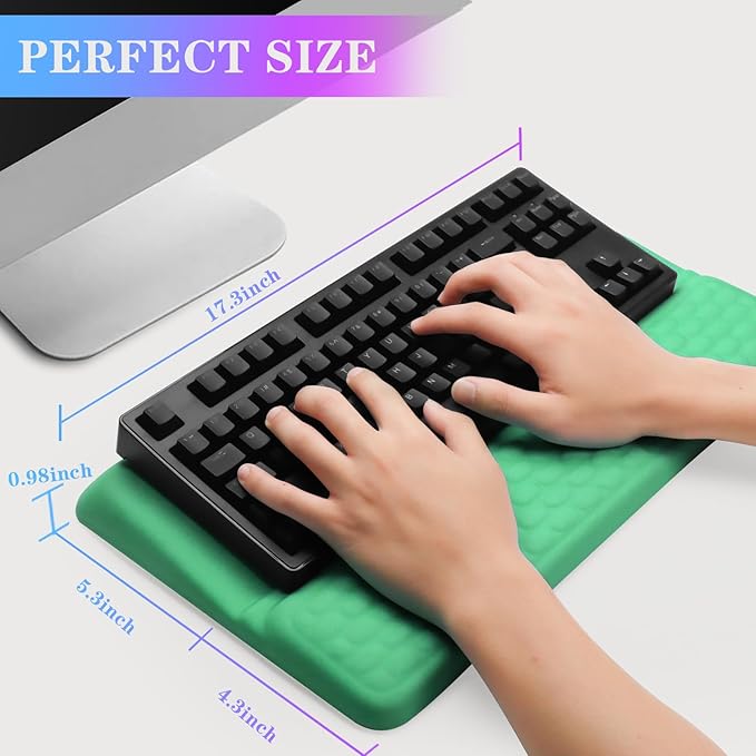 Computer Keyboard Stand with Wrist Rest, Ergonomic Tilted Keyboard Holder - Image 6