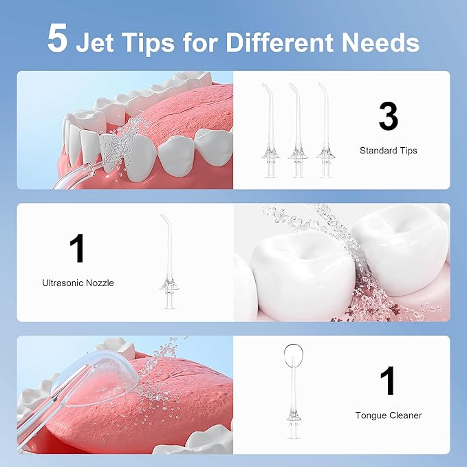 Electric Water Flosser Water Flosser Portable Dental Flosser Oral Cleaning - Image 2
