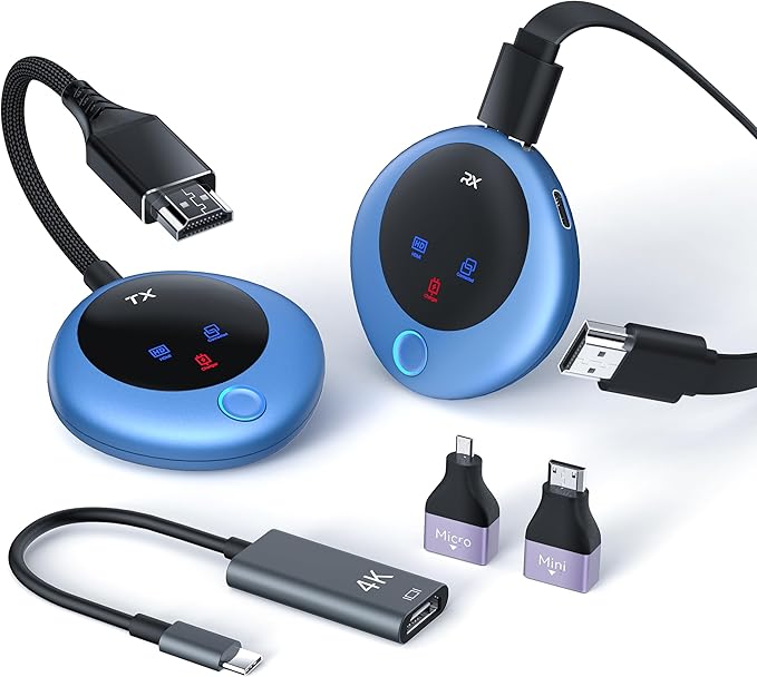 TPUFO Wireless HDMI Transmitter and Receiver, 4K Decoding 1080P Output by TPUFO