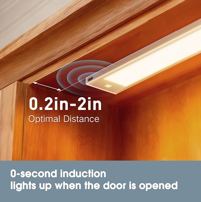 VST Rechargeable Drawer Lighting, Door Open Automatic ON/Off Light, Stick-ON - Image 5