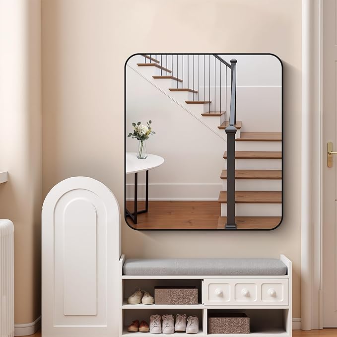 FORBATH Bathroom Mirror 36x40 Inch, Large Rectangular Wall Mirror - Image 2