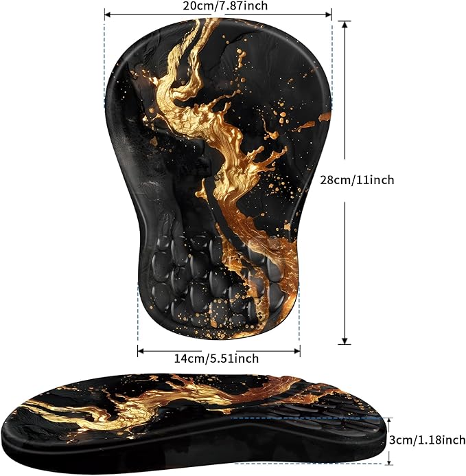 YIWEI Ergonomic Mouse Pad with Wrist Rest - Image 6
