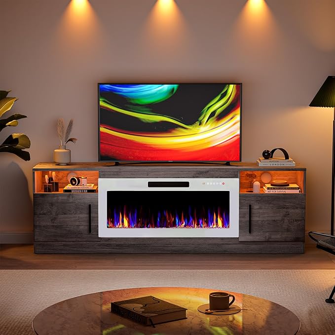 VITESSE TV Stand Fireplace - Image 7
