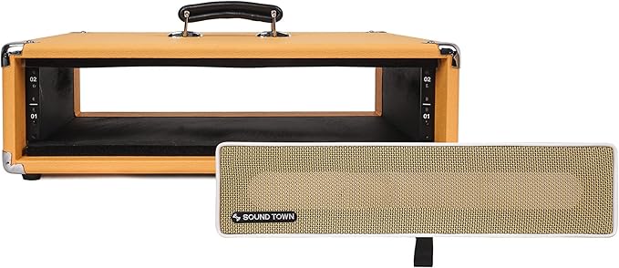 Sound Town Vintage 2U Amp Rack Case, 12.5" Depth - Image 4