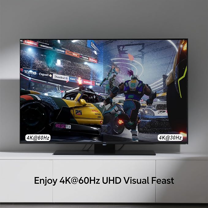 8 in to 1 Out RCA/HDMI Switcher，4 Way HDMI 2.0 + 4 RCA to HDMI - Image 9