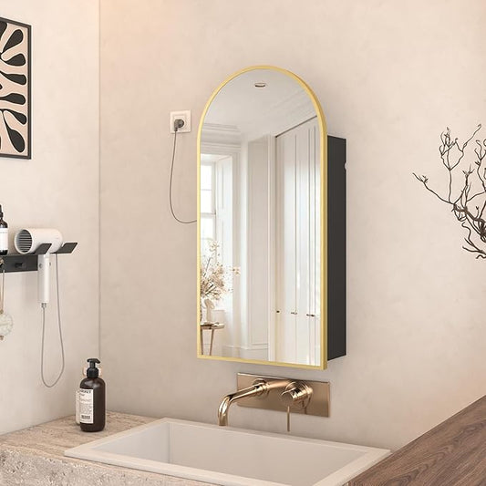 Gold Bathroom Medicine Cabinet by FunFurnitureFollowLife
