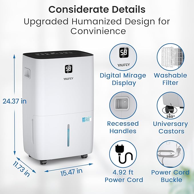 Yaufey 150 Pints Energy Star Dehumidifier - Image 8