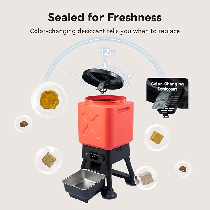 14L Automatic Dog Feeder for Large Breed – Extra Large Capacity, Anti-Blockage - Image 5