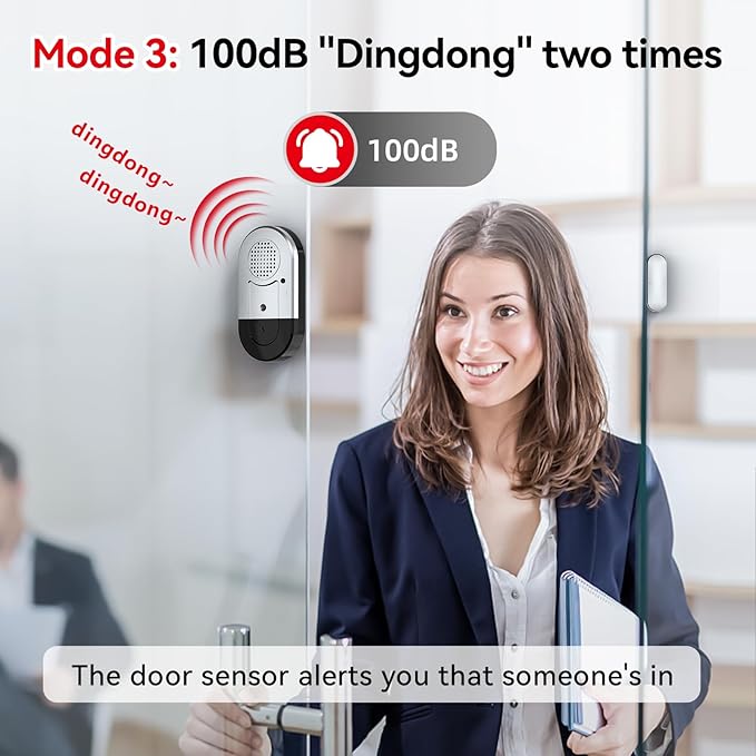 Sanjie Door Alarms When Opened, Door Window Alarm Sensors - Image 6