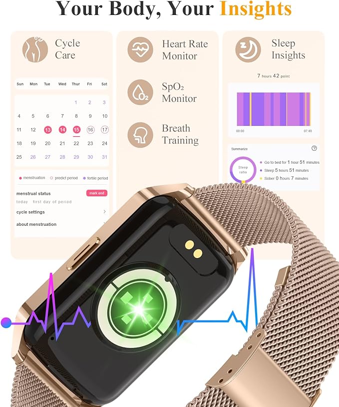 ChronArk Fitness Tracker Watch for Women Men, Step Counter Compatible - Image 4