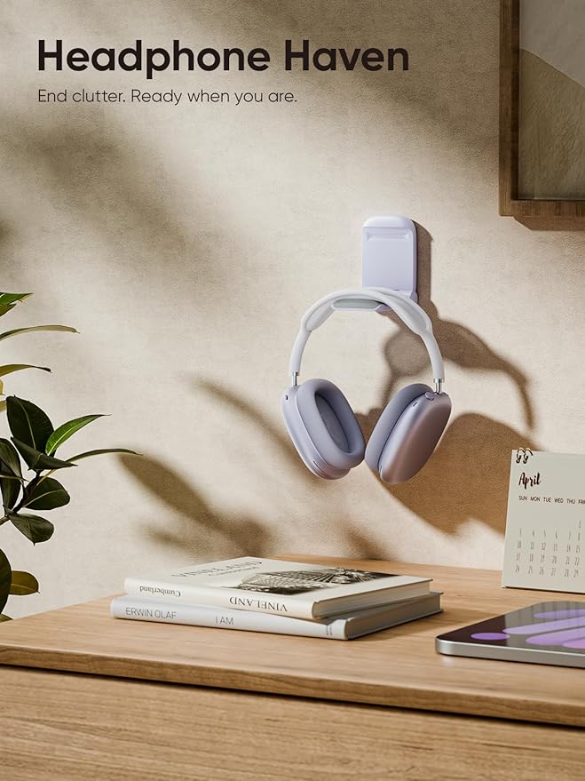 MAMUVIMO Headphone Stand, Headset Stand Foldable ＆ Sticky, Headphone Holder - Image 6