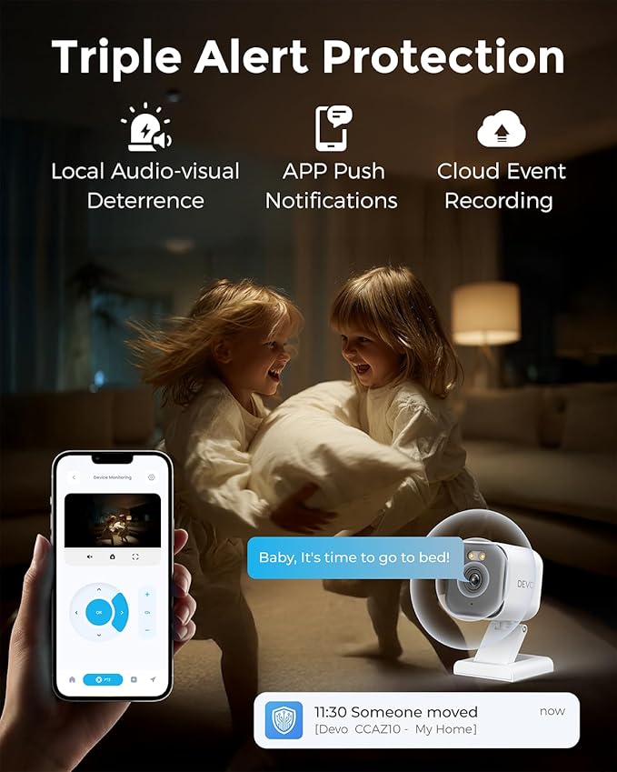 Devo CCAZ10 Security Camera 2K | Indoor|Pet Camera & Baby Monitor | 2-Way Audio - Image 7