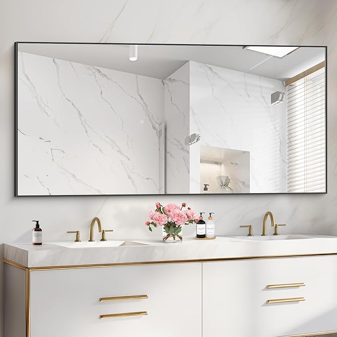 36x72inch Bathroom Mirror, Large Rectangular Wall Mirrors - Image 3