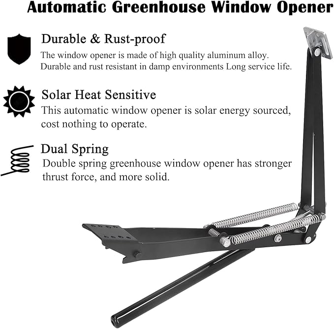 1X Auto Vent Opener Solar Automatic Window Opener - Image 2