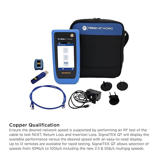 TREND Networks | SignalTEK QT | Upto 10G Copper Qualification Tester | Live - Image 7