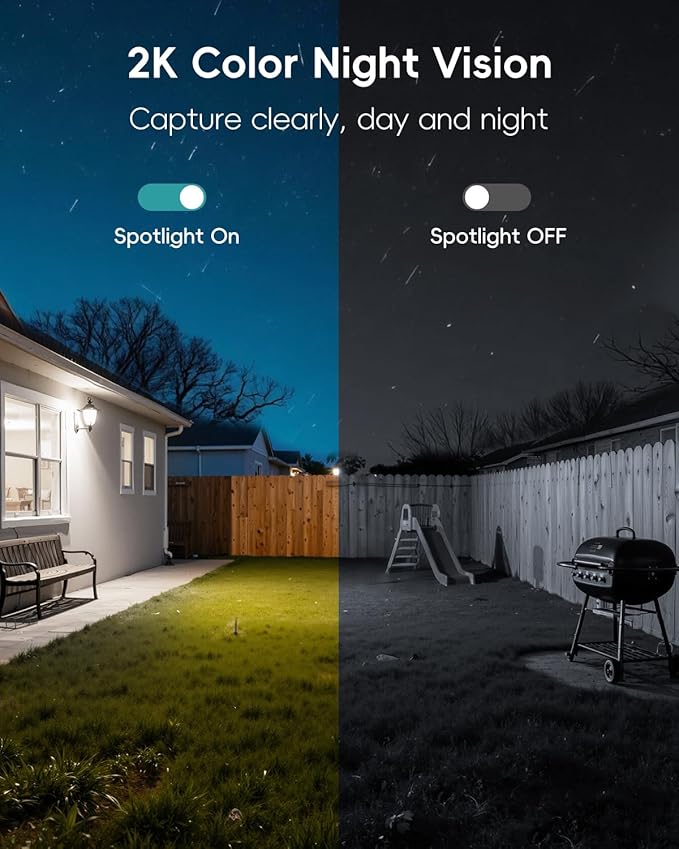 ZUMIMALL 2K Solar Security Cameras Wireless Outdoor | 360° PTZ View Control via - Image 3