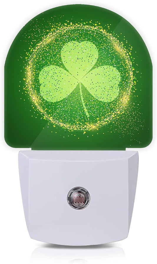 Axxitude St Patrick's Day Shamrock Night Lights Plug into Wall by Axxitude
