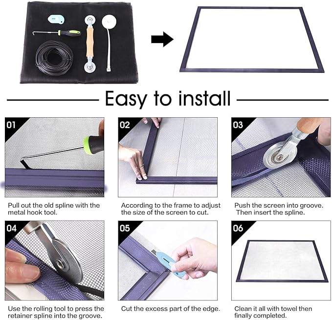 Windows Screen and Screen Door Repair Kit - Image 2
