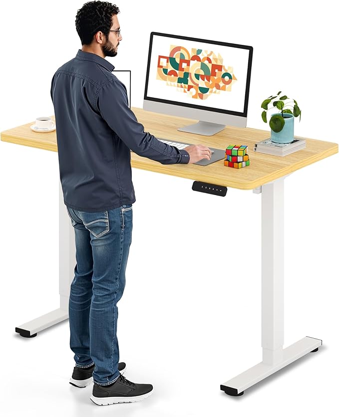 SANODESK Electric Standing Desk 40 x 24 Inches Whole-Piece Desktop Height by sanodesk