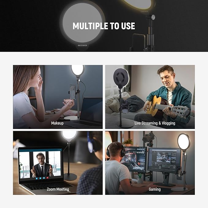 NEEWER Basics 2 Pack 7" Desktop Ring Lights - Image 2