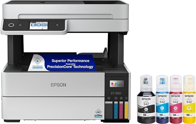 Epson EcoTank Pro ET-5150 Wireless Color All-in-One Supertank Printer by Epson