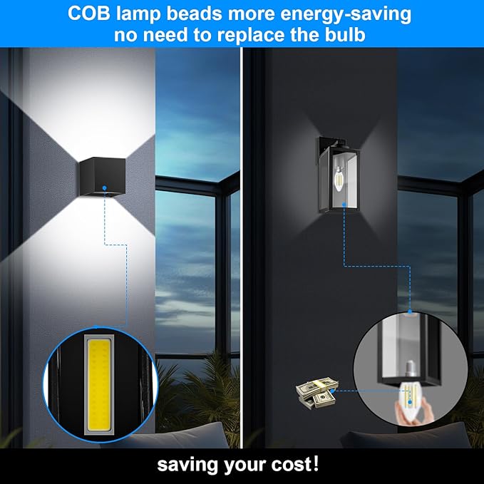 ledmo 20W High Power Modern Outdoor Wall Sconce Light Creative Adjustable Beam - Image 4